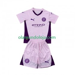 Camisola Girona Criança Equipamento Terceiro 2024-2025 Manga Curta